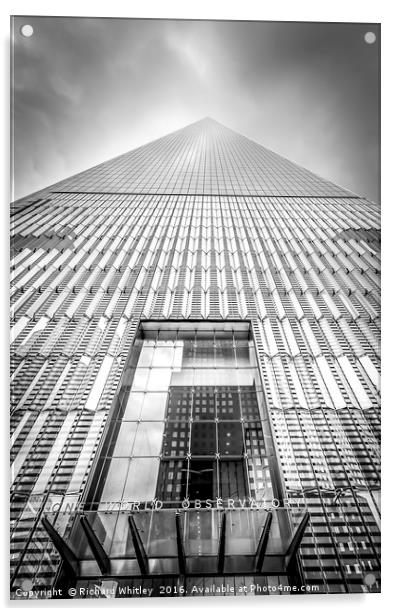 One World Trade Centre Acrylic by Richard Whitley