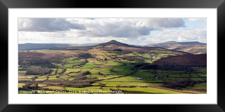 Sugarloaf Mountain Wales Framed Mounted Print by Leighton Collins