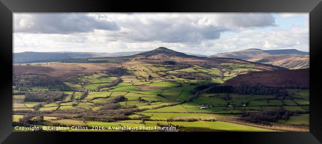 Sugarloaf Mountain Wales Framed Print by Leighton Collins
