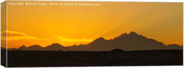 Sunset in Egypt Canvas Print by Brian Fagan