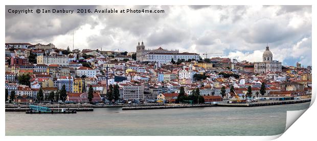 Lisbon Panorama Print by Ian Danbury