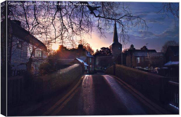 Eynsford Village Canvas Print by Dawn Cox