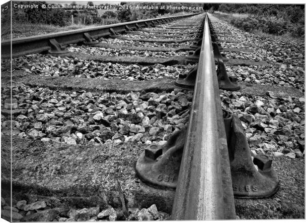 On The Right Track 1 Canvas Print by Colin Williams Photography