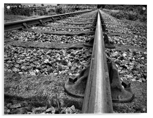 On The Right Track 1 Acrylic by Colin Williams Photography