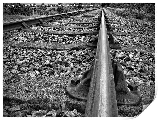On The Right Track 1 Print by Colin Williams Photography