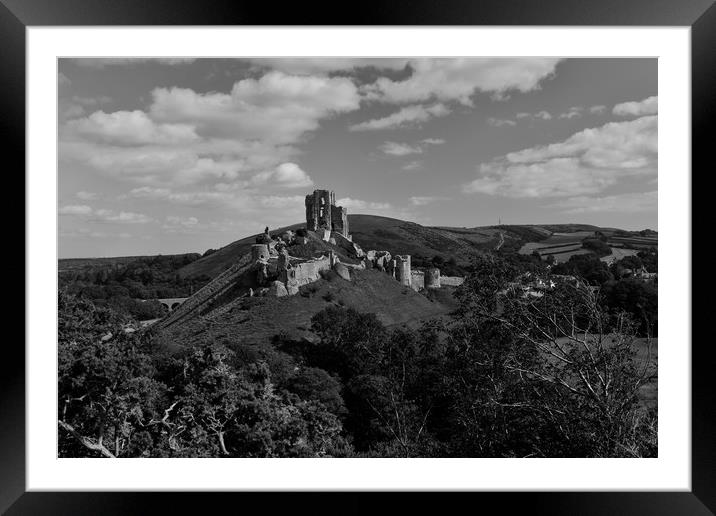 Corfe castle  Framed Mounted Print by Shaun Jacobs