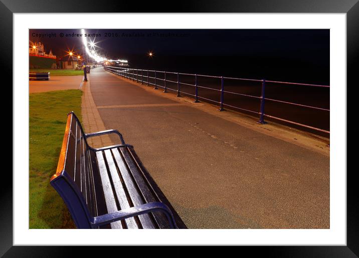 FILEY'S PROM Framed Mounted Print by andrew saxton
