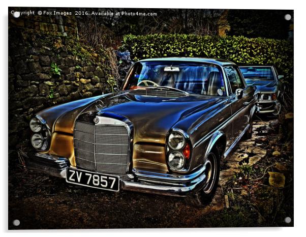 Mercedes Benz Car Acrylic by Derrick Fox Lomax