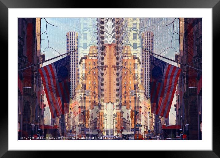 Flatiron Building Framed Mounted Print by Lauren Bywater