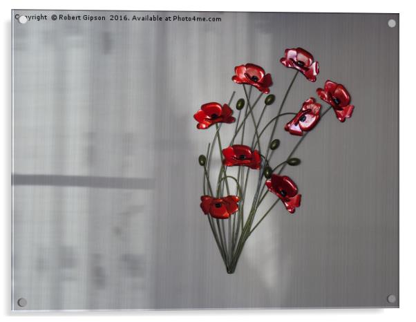 Wall Flower Acrylic by Robert Gipson