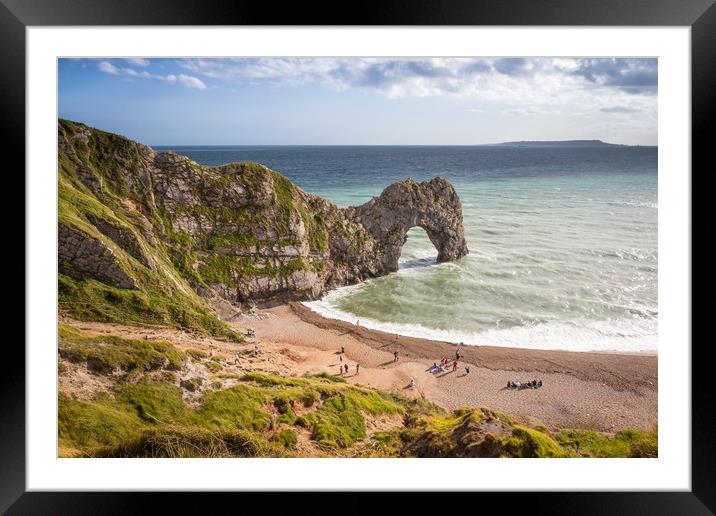 Durdle Door Framed Mounted Print by Andy Barker