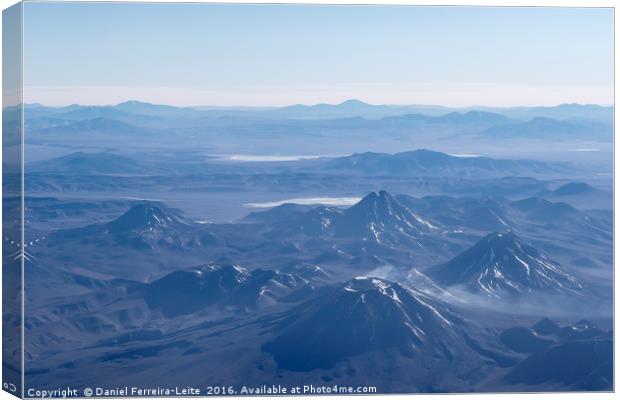 Window Plane View of Andes Mountains Canvas Print by Daniel Ferreira-Leite
