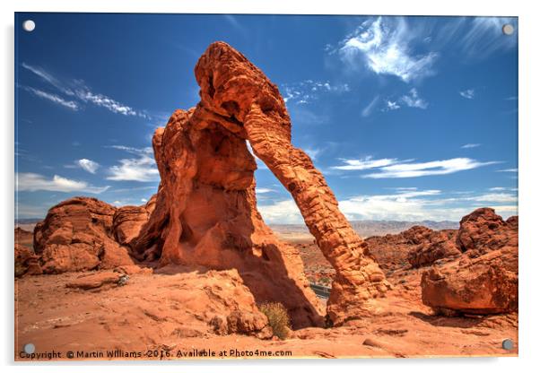 Elephant Rock, Valley of Fire Acrylic by Martin Williams