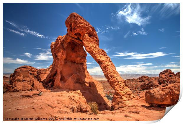 Elephant Rock, Valley of Fire Print by Martin Williams