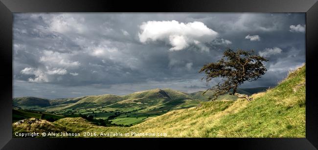 Howgills View Pano Framed Print by Alex Johnson