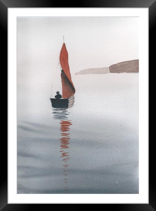 Summer Calm Framed Mounted Print by Malcolm Snook