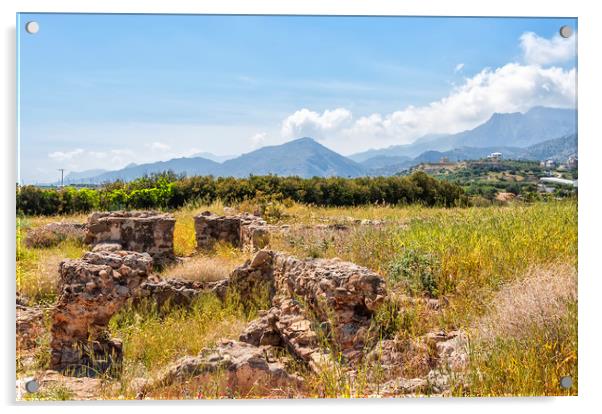 Roman Villa Ruins at Makry Gialos Acrylic by Antony McAulay