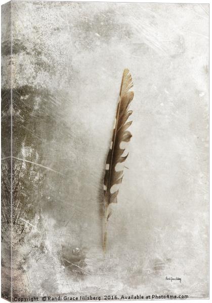 Standing Feather Canvas Print by Randi Grace Nilsberg