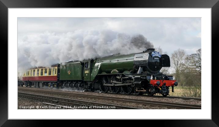 The Flying Scotsman - back to steam Framed Mounted Print by Keith Douglas
