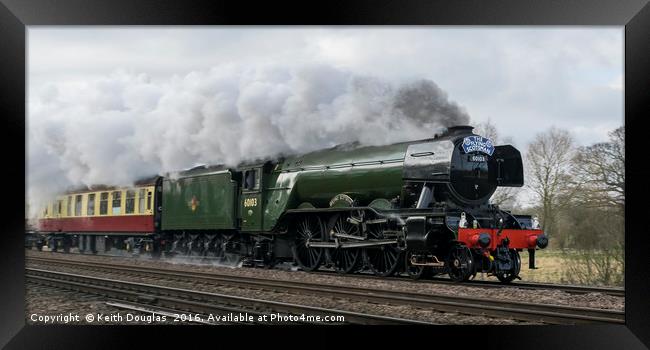 The Flying Scotsman - back to steam Framed Print by Keith Douglas