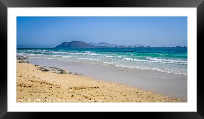 Corralejo Beach Beauty Framed Mounted Print by Naylor's Photography
