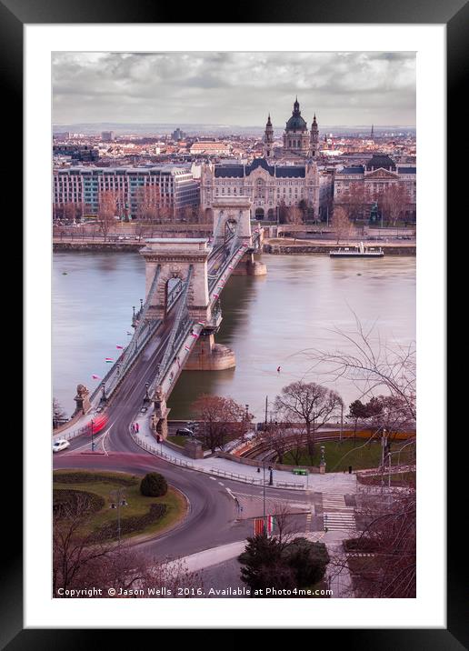 Long exposure of Chain Bridge (day) Framed Mounted Print by Jason Wells