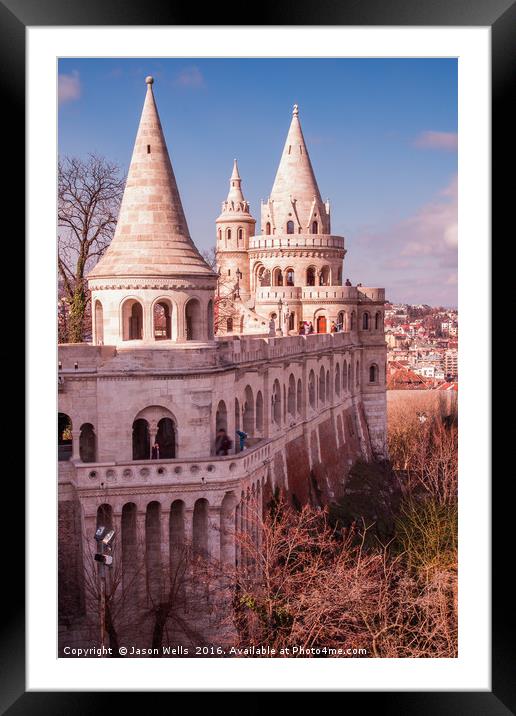 Towers at Fisherman's Bastion Framed Mounted Print by Jason Wells