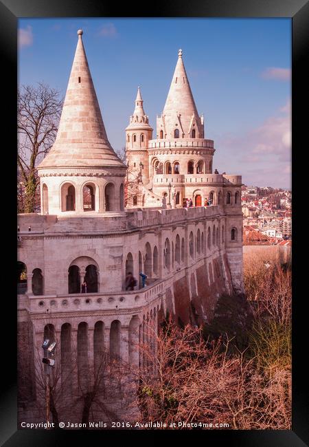 Towers at Fisherman's Bastion Framed Print by Jason Wells