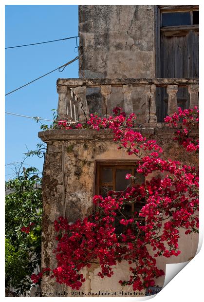 Beauty of Crete Print by Peter Towle
