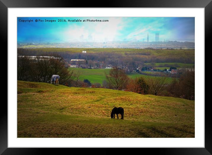 Lancashire Landscape Framed Mounted Print by Derrick Fox Lomax