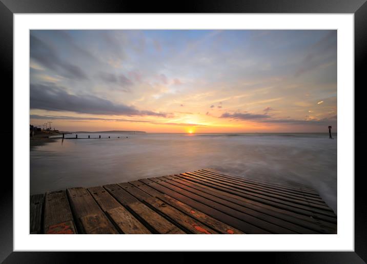 Isle of Wight sunrise  Framed Mounted Print by Shaun Jacobs