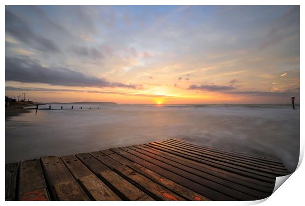 Isle of Wight sunrise  Print by Shaun Jacobs