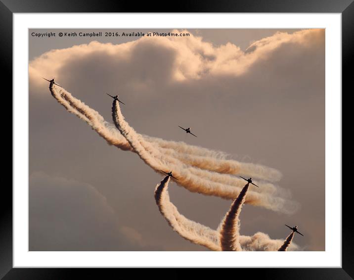 Red Arrows - 6 of 9 Framed Mounted Print by Keith Campbell