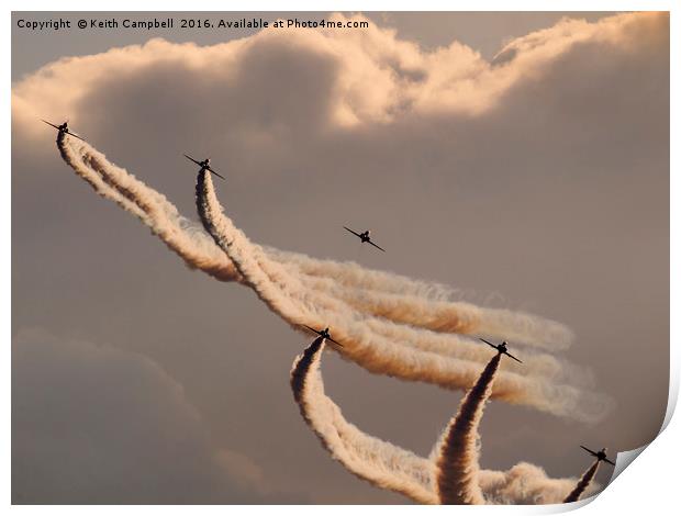 Red Arrows - 6 of 9 Print by Keith Campbell
