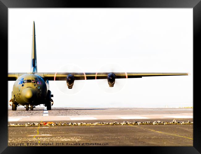 Royal Air Force C-130 Hercules Framed Print by Keith Campbell