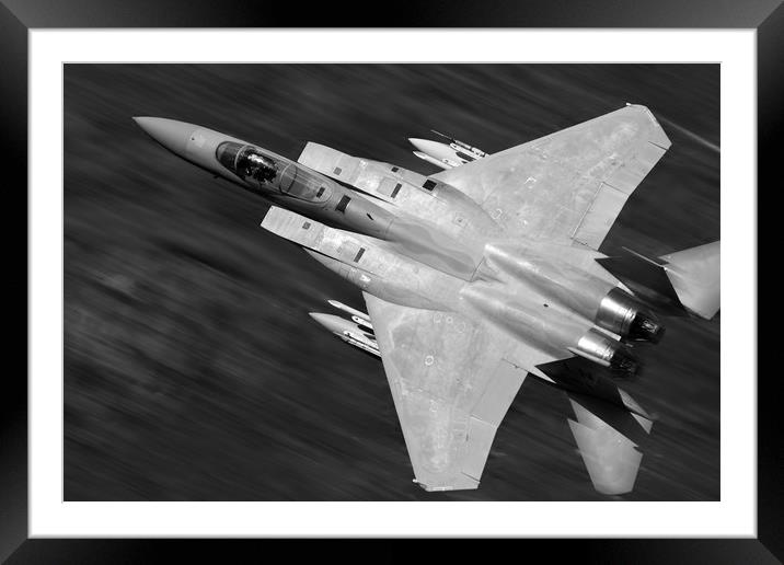 Eagle Speed Framed Mounted Print by J Biggadike