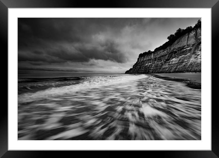 Shanklin cliffs Framed Mounted Print by Michael Brookes