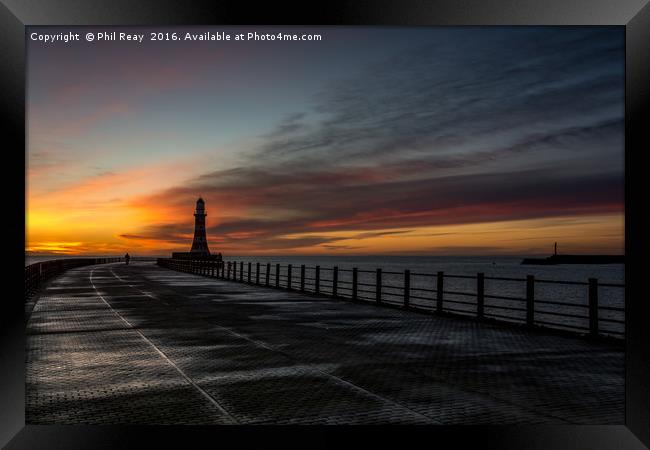 A lone walker Framed Print by Phil Reay