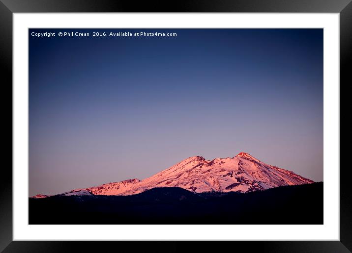 Snowcapped Teide I Framed Mounted Print by Phil Crean