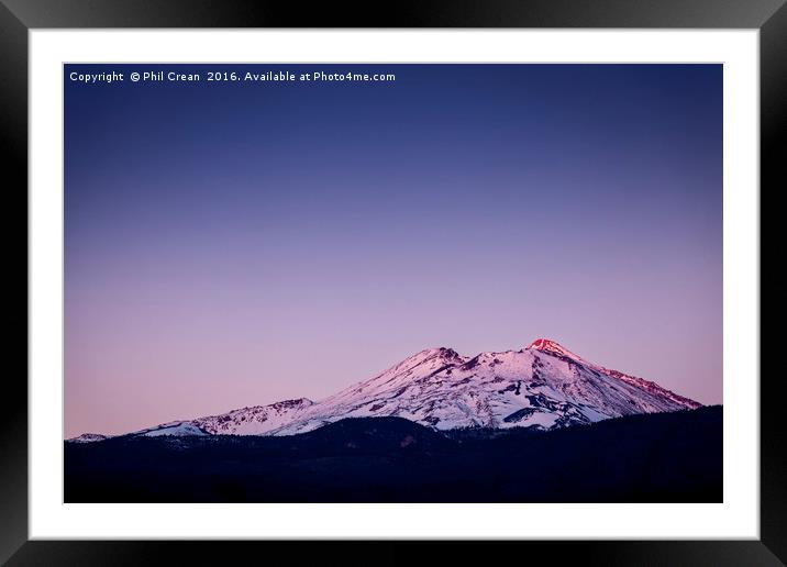 Snowcapped Teide II Framed Mounted Print by Phil Crean