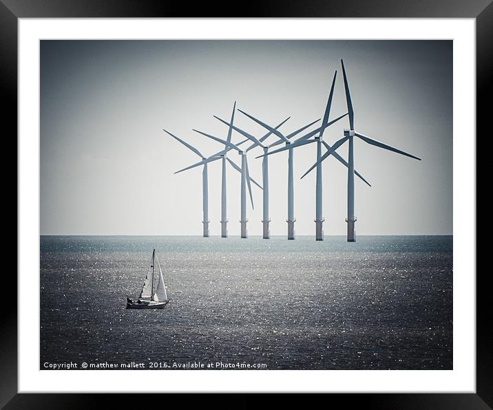 Sailing Close To the Wind Framed Mounted Print by matthew  mallett