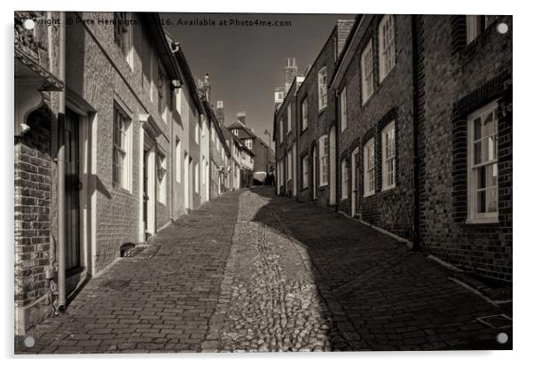 Keere Street in Lewes Acrylic by Pete Hemington
