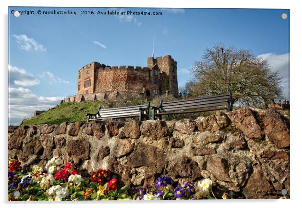 Tamworth Castle And Garden Acrylic by rawshutterbug 