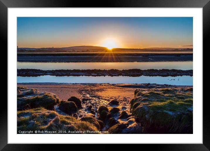 Sunrise over Lancaster Framed Mounted Print by Rob Mcewen