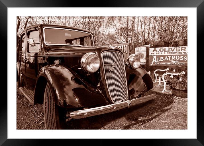 Old Car Framed Mounted Print by David Irving