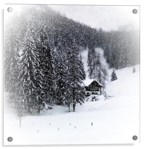 Bavarian Winter's Tale IX Acrylic by Melanie Viola