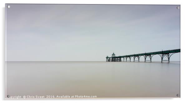 Pastel Pier Acrylic by Chris Sweet