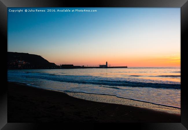 Scarborough Lighthouse Framed Print by Juha Remes