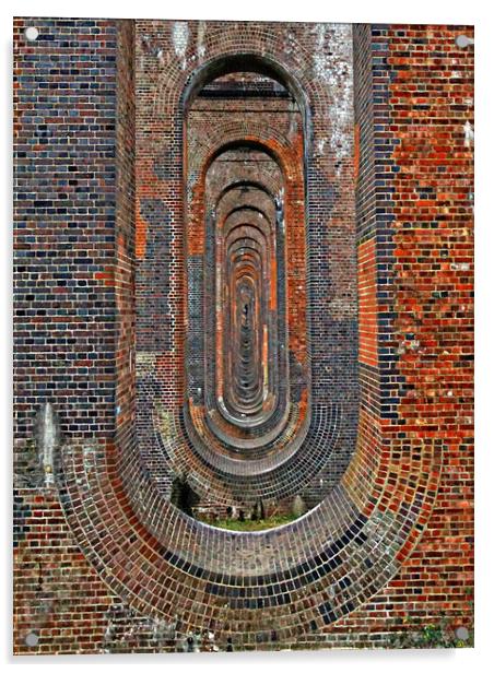 Ouse Valleey Viaduct Acrylic by Karl Butler