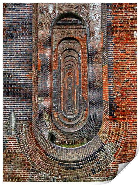Ouse Valleey Viaduct Print by Karl Butler